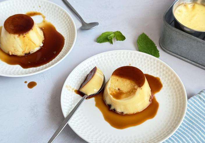 Flan de leche condensada en 5 minutos (sin báscula ni medidor)