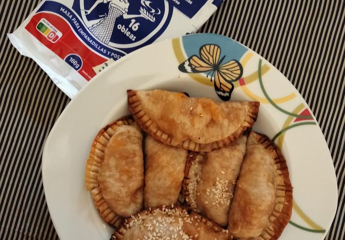 Empanadillas de gambas y fideos de arroz de María José Marquina de Tomelloso (Ciudad Real)