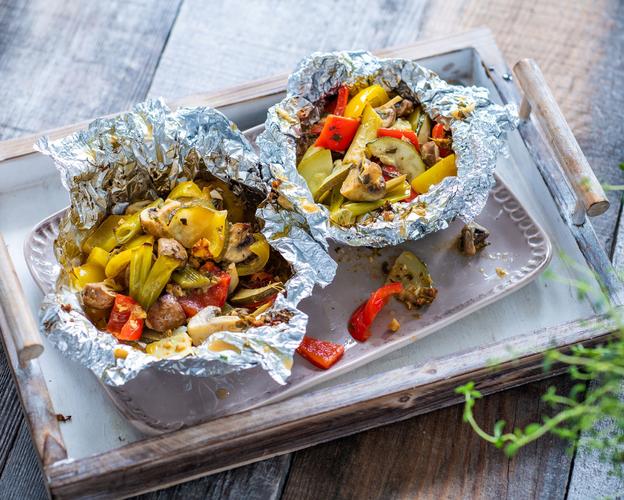 Gemüse-Päckchen vom Grill