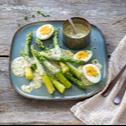 Spargel mit grüner Sauce Hollandaise