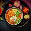 Kimchi Hot-Honey Chicken Bowl