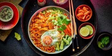 Kimchi Hot-Honey Chicken Bowl