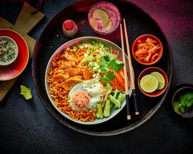 Kimchi Hot-Honey Chicken Bowl