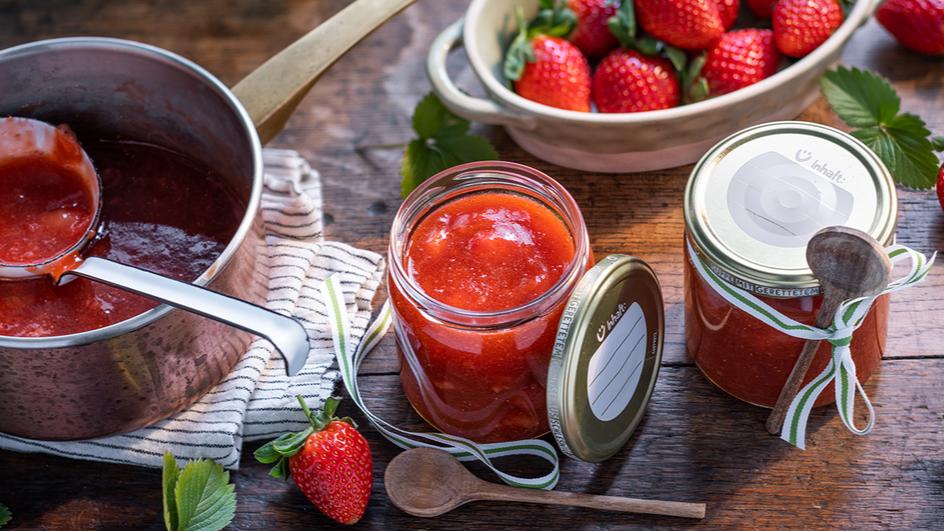 Würzige Erdbeermarmelade