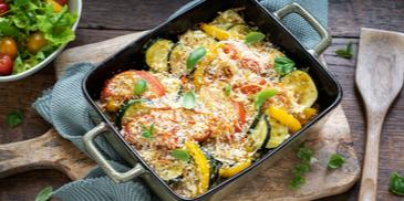 Sommergemüse-Gratin mit Knusperkruste