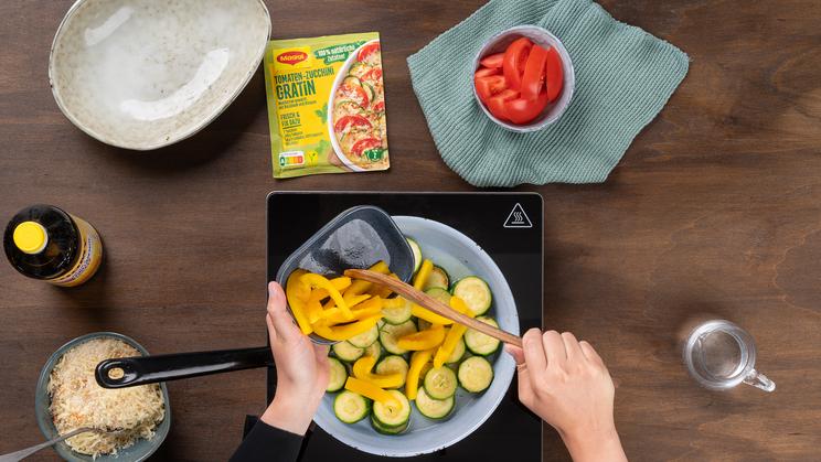 Sommergemüse-Gratin mit Knusperkruste