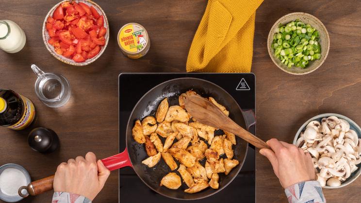 Hähnchengeschnetzeltes "Pomodori"