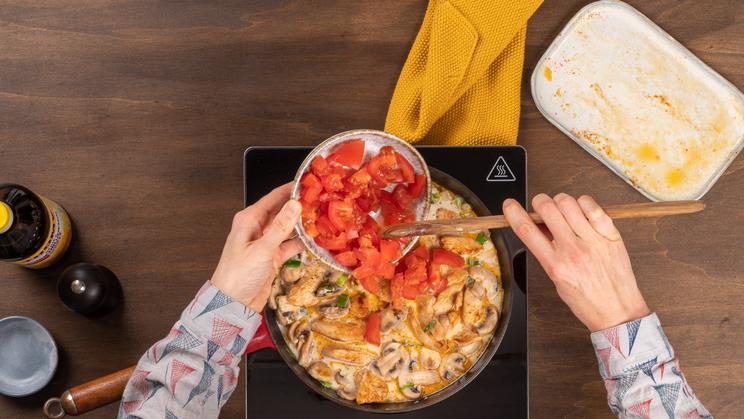 Hähnchengeschnetzeltes "Pomodori"