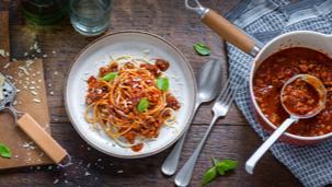 Schnelle Spaghetti Bolognese