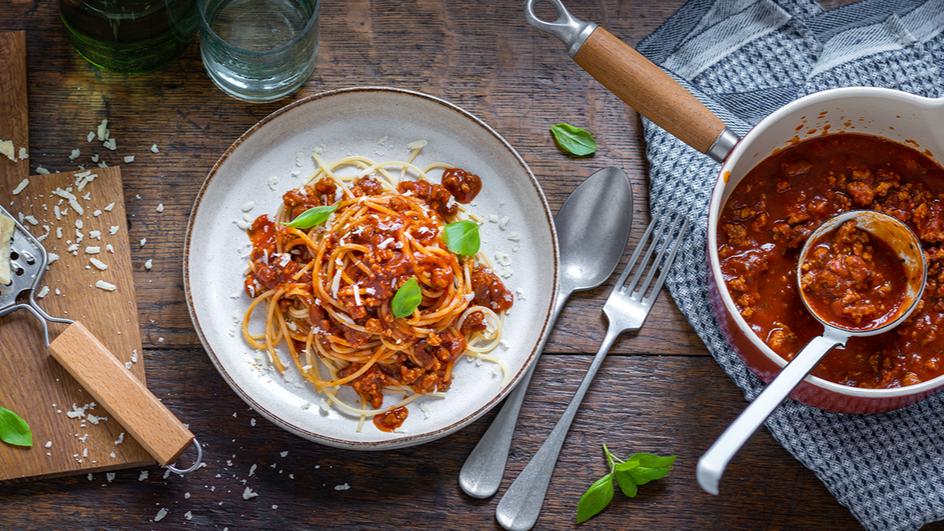 Schnelle Spaghetti Bolognese