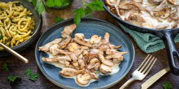 Geschnetzeltes mit Champignons Züricher Art