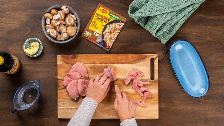 Geschnetzeltes mit Champignons Züricher Art