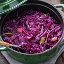 Apfel-Rotkohl mit glasierten Maronen