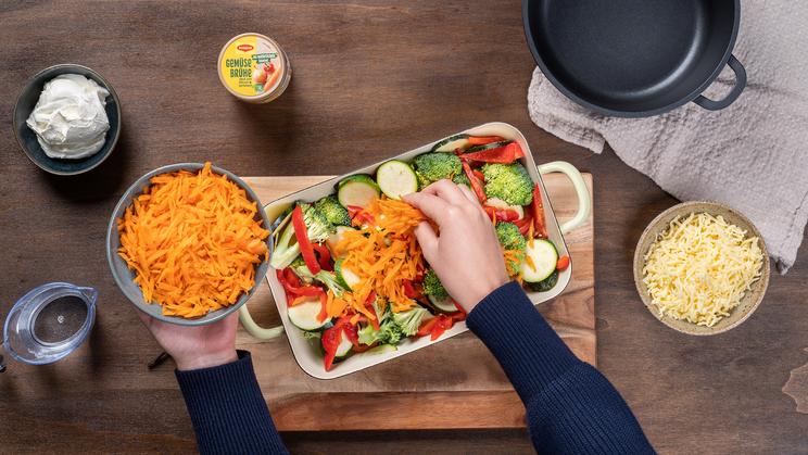 Bunter Gemüseauflauf