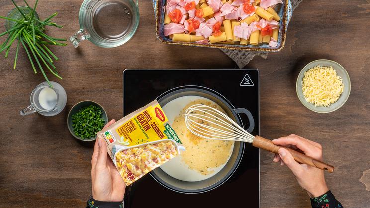 Ein schneller und einfacher Nudelauflauf