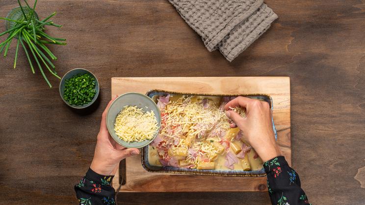 Ein schneller und einfacher Nudelauflauf