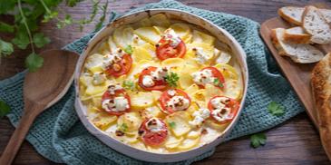 Kartoffelgratin mit Feta