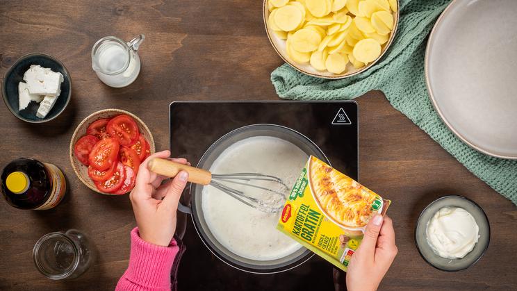 Kartoffelgratin mit Feta