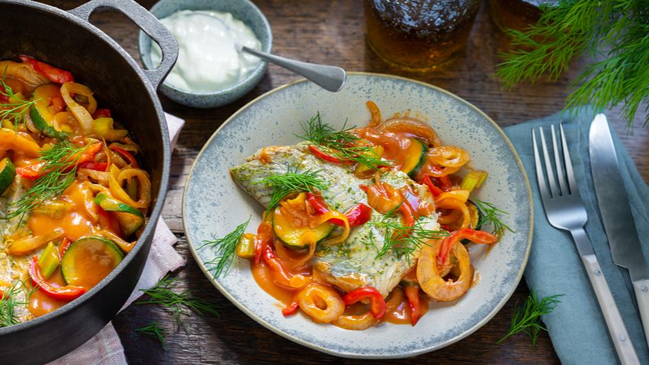 Fischgericht "Napolitana"