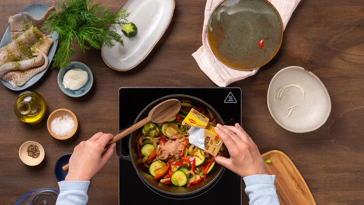 Fischgericht "Napolitana"