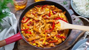 Putengeschnetzeltes mit Paprika