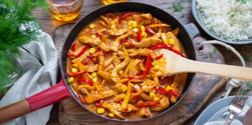 Putengeschnetzeltes mit Paprika