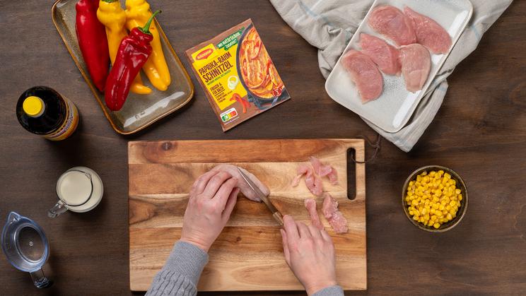 Putengeschnetzeltes mit Paprika