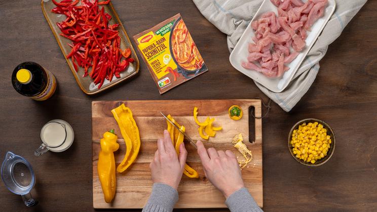 Putengeschnetzeltes mit Paprika