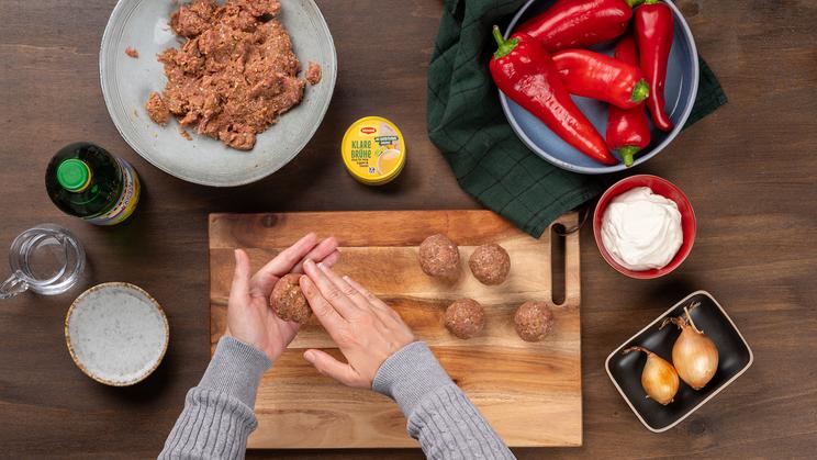 Hackbällchen mit Paprikasauce "Provence"