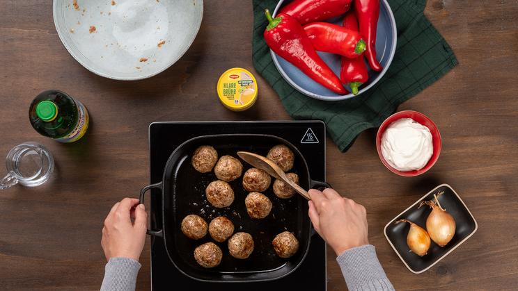 Hackbällchen mit Paprikasauce "Provence"