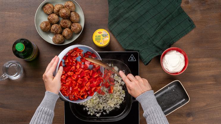 Hackbällchen mit Paprikasauce "Provence"
