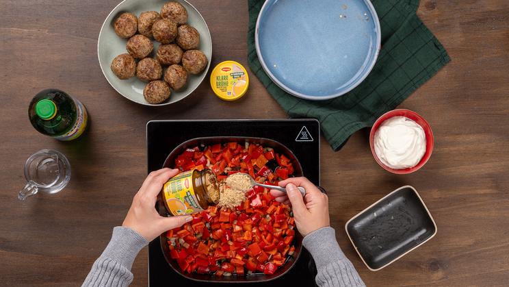 Hackbällchen mit Paprikasauce "Provence"