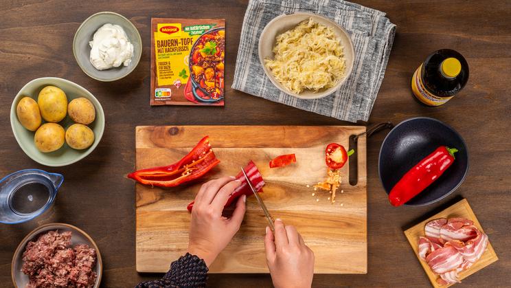 Bauerntopf mit Sauerkraut