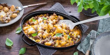 Gratinierte Gnocchi-Bolognese