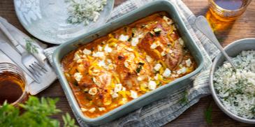 Paprika-Schnitzel mit Feta