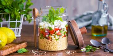 Couscous-Salat im Glas