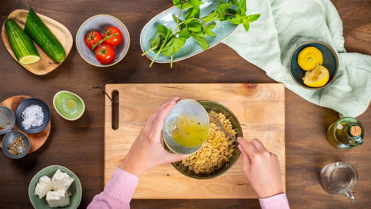 Couscous-Salat im Glas