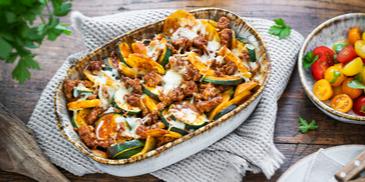 Zucchini-Moussaka mit Hackfleisch
