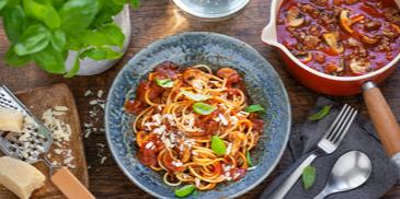 Bolognese mit Champignons