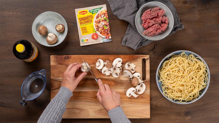 Bolognese mit Champignons