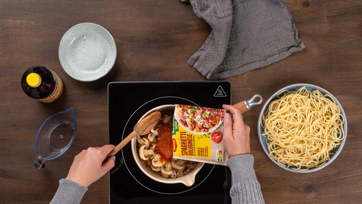 Bolognese mit Champignons