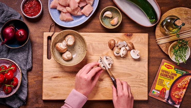 Mediterrane Hähnchen-Gemüse-Spieße