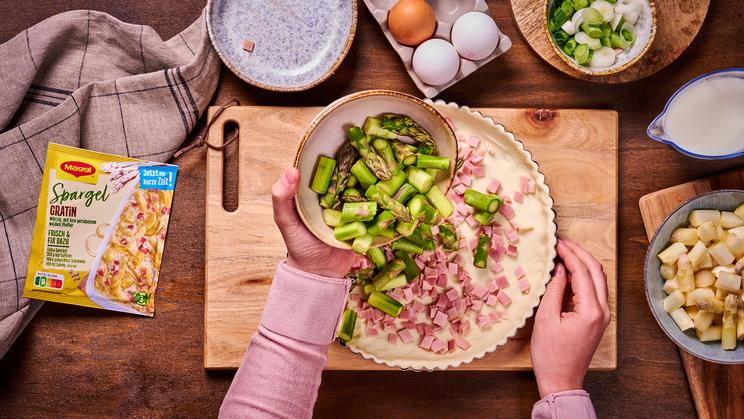 Spargel-Quiche