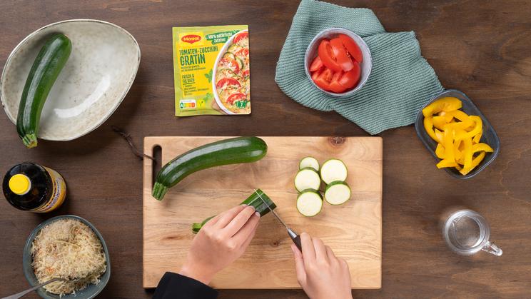 Sommergemüse-Gratin mit Knusperkruste