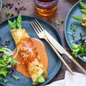 Crespelle mit Spargel