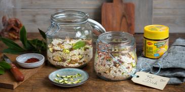 Risotto-Reismischung mit Steinpilzen zum Verschenken