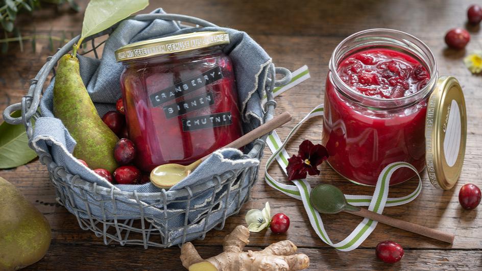 Cranberry-Birnen-Chutney