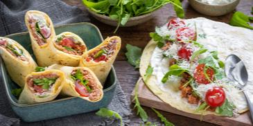 Veggie Bolognese Wraps