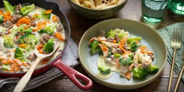 Broccoli-Pasta mit Hackfleisch