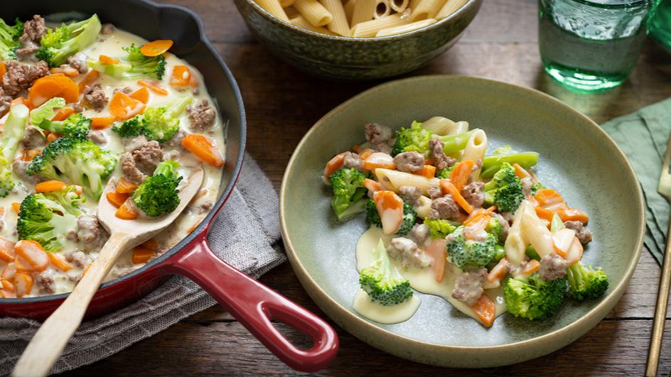 Broccoli-Pasta mit Hackfleisch